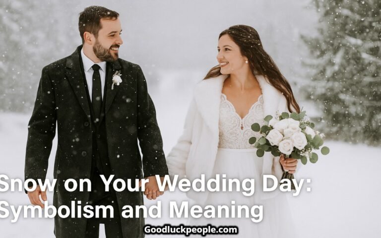 snow on wedding day meaning