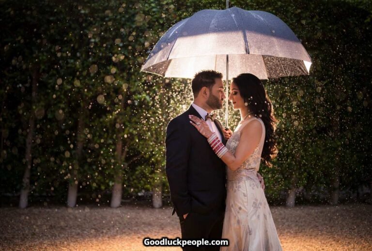 is raining on your wedding day good luck